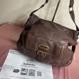 Authentic Michael Kors Purse!!! #007NCOA Michael Kors Chocolate Leather Satchel